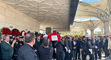 Sınırda şehit olan polis Ankara’da son yolculuğuna uğurlandı