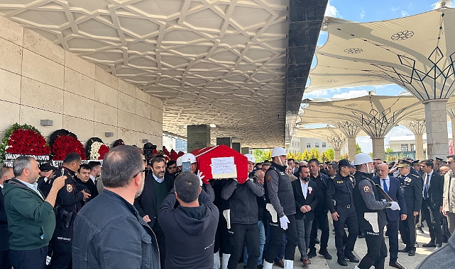 Sınırda şehit olan polis Ankara’da son yolculuğuna uğurlandı