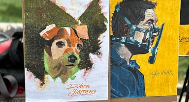 Siverek'te genç ressamlar hünerlerini sergiledi