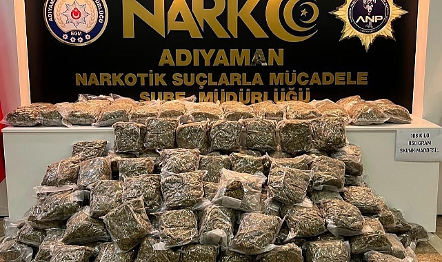 Tırda 108 kilogram uyuşturucu ele geçirildi
