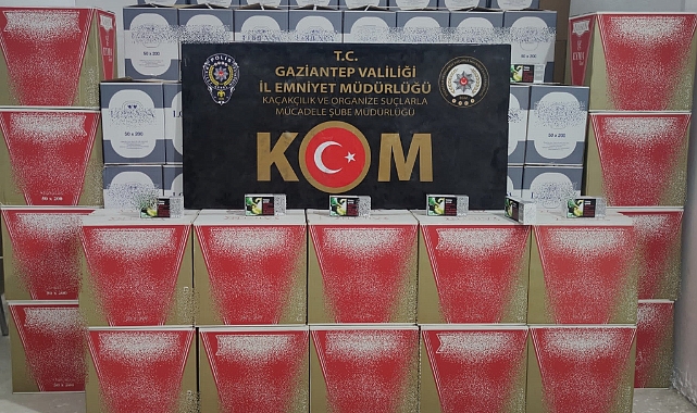 1 milyon kaçak makaron ele geçirildi