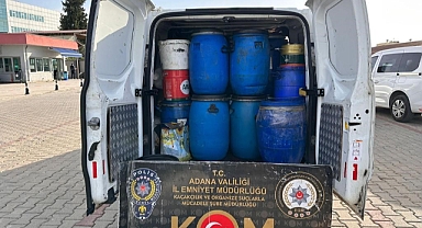 Adana'da 49 bin litre sahte akaryakıt ele geçirildi