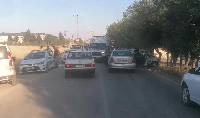 Adıyaman'da iki araç çarpıştı: 2 yaralı