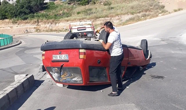 Adıyaman'da kontrolden çıkan araç devrildi! Yaralılar var