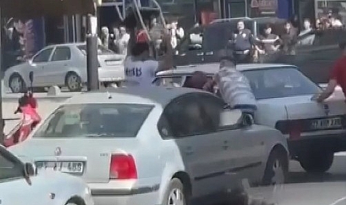 Gaziantep'te öldüresiye darp cep telefonu kamerasında