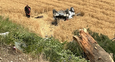 Havaalanı yakınlarında feci kaza; 1 ölü, 1 yaralı