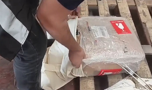 Kargo paketinden 80 litre sahte alkol çıktı