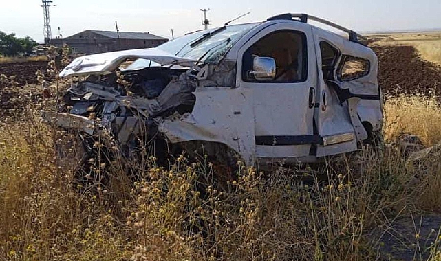Kontrolden çıkan hafif ticari araçta takla attı: 1 yaralı