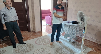 Pişkin hırsızlar terleyince vantilatör kullanmışlar