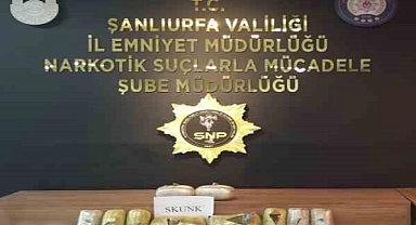 Şanlıurfa'da bir araçtan 7 kilo uyuşturucu çıktı