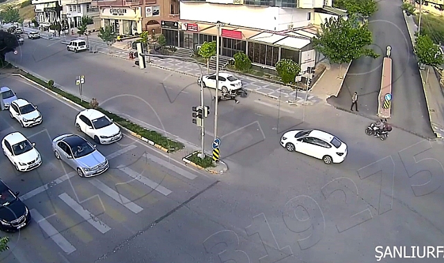 Şanlıurfa’daki ilginç kazalar kamerada