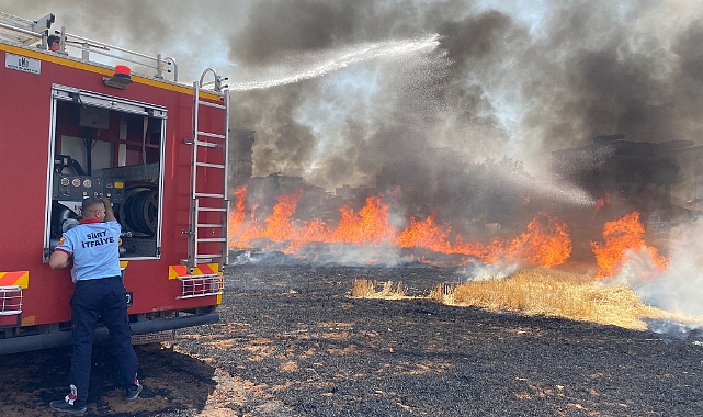 Siirt’te 130 dekar tarım arazisi küle döndü