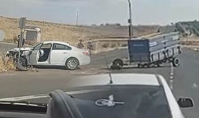 Siverek'te otomobil ile traktör çarpıştı!