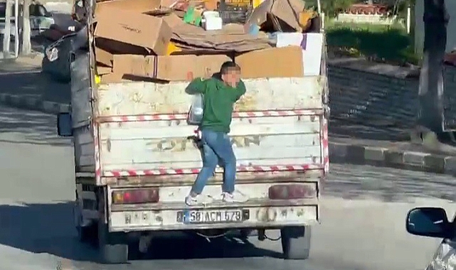Tehlikeli yolculuk yapan çocuklar yürekleri ağza getirdi