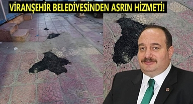 Viranşehir Belediyesi'nden görülmemiş işçilik