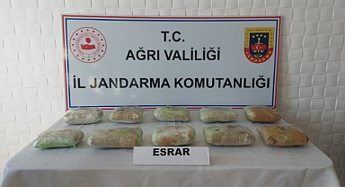 Ağrı’da 10 kilo uyuşturucu ele geçirildi