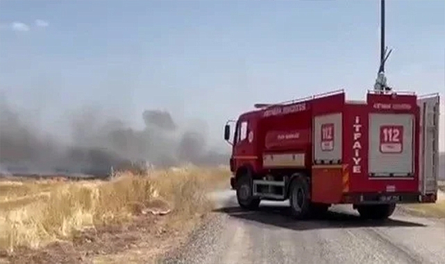 Anız yangını korkuttu