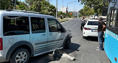 Hafif ticari araç ile otomobil çarpıştı: 1 yaralı