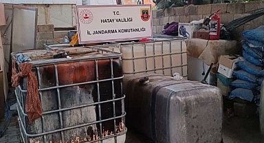 Hatay’da 2 bin litre kaçak akaryakıt ele geçirildi