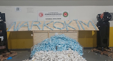 Havaalanı'nda 427 kilogram metamfetamin ele geçirildi