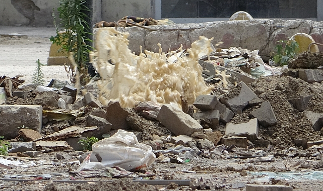 Malatya’da patlayan doğalgaz borusu paniğe neden oldu