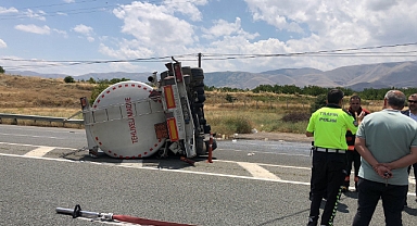 Malatya-Elazığ karayolunda facianın eşiğinden dönüldü