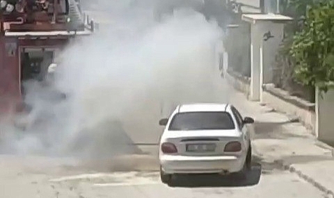 Motor kısmından duman yükseldi, faciadan dönüldü