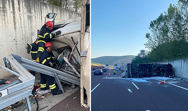 Otobüs ile tır çarpıştı: 1 ölü, 4 yaralı