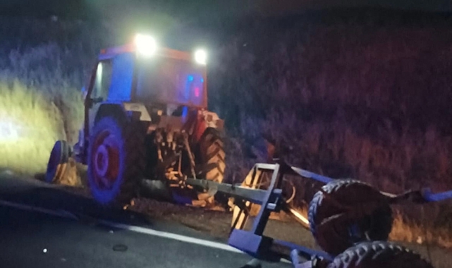 Otomobil ile traktör çarpıştı: 1 ölü, 3 yaralı