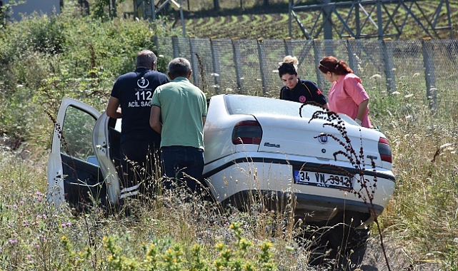 Otomobil su kanalına sürüklendi: 7 yaralı