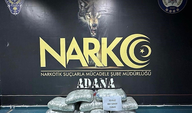 Polisin takibe aldığı araçtan 20 kilo esrar çıktı, bir şüpheli tutuklandı