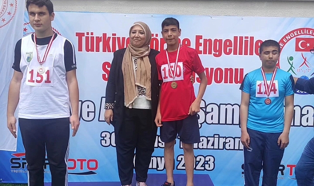 Şanlıurfalı görme engelli sporcu Türkiye şampiyonu oldu