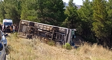 Şarampole devrilen otobüsteki yaralı sayısı 19’a yükseldi