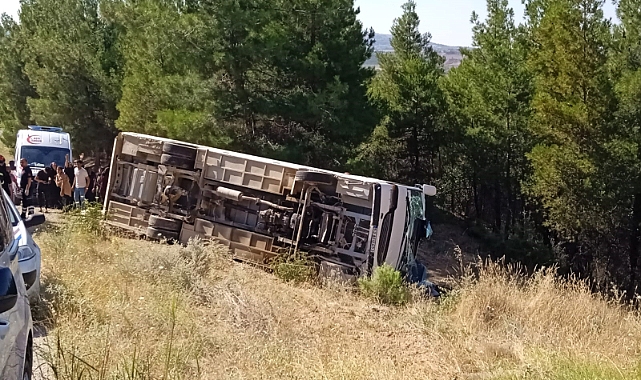 Şarampole devrilen otobüsteki yaralı sayısı 19’a yükseldi