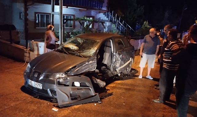 Sinop'ta iki otomobil çarpıştı: 2 yaralı