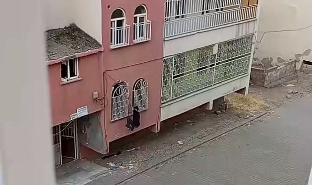 Siverek’te hırsızlar hasarlı binaları mesken tuttu