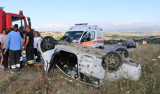 Tır ile otomobil çarpıştı: 3’ü çocuk 5 yaralı