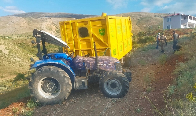 Traktör kazası: 1 ölü 1 yaralı