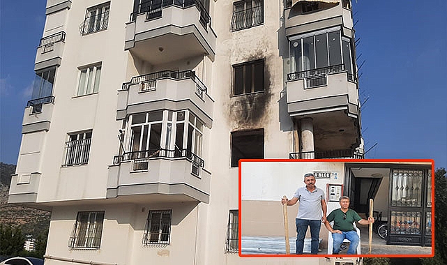 Bir haftada 8 yangın çıkan binada, sopayla nöbet başladı