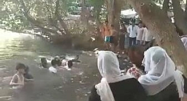 Boğulma tehlikesi yaşayan genç kurtarıldı