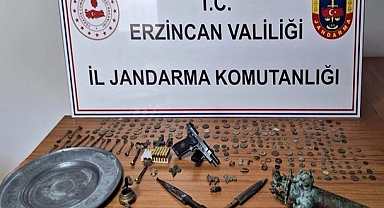 Ekipler tarafından 239 adet sikke ile çeşitli tarihi eserler ele geçirildi