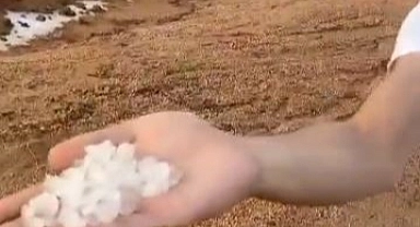 Elazığ’da dolu yağışı