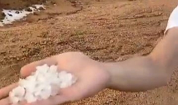Elazığ’da dolu yağışı
