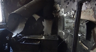 Ev yangınında 3’ü çocuk 5 kişi yaralandı