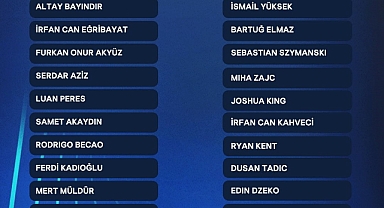 Fenerbahçe'nin kadrosu belli oldu