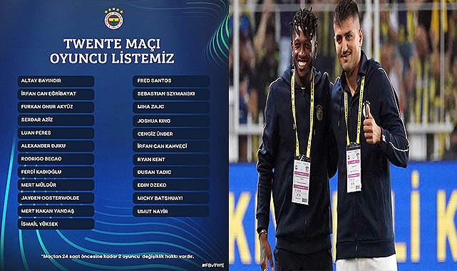 Fenerbahçe, UEFA listesini duyurdu