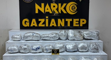 Gaziantep’te 26 kilo skunk ele geçirildi
