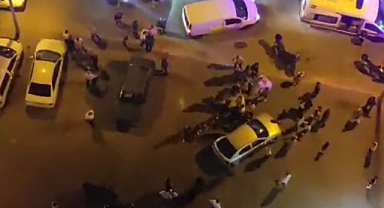 Gelin ve damat tarafları birbirine girdi