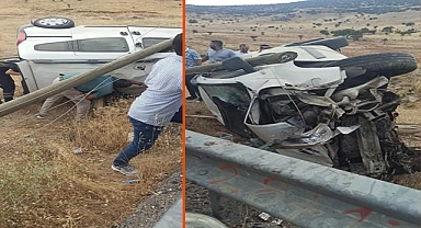 Hafif ticari araç elektrik direğine çarptı: 1 ölü, 3 yaralı
