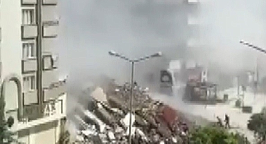 Kepçe operatörünün öldüğü binanın görüntüler ortaya çıktı